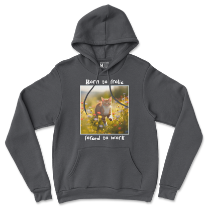 Gildan SoftStyle Hoodie Born to Frolic  in Black