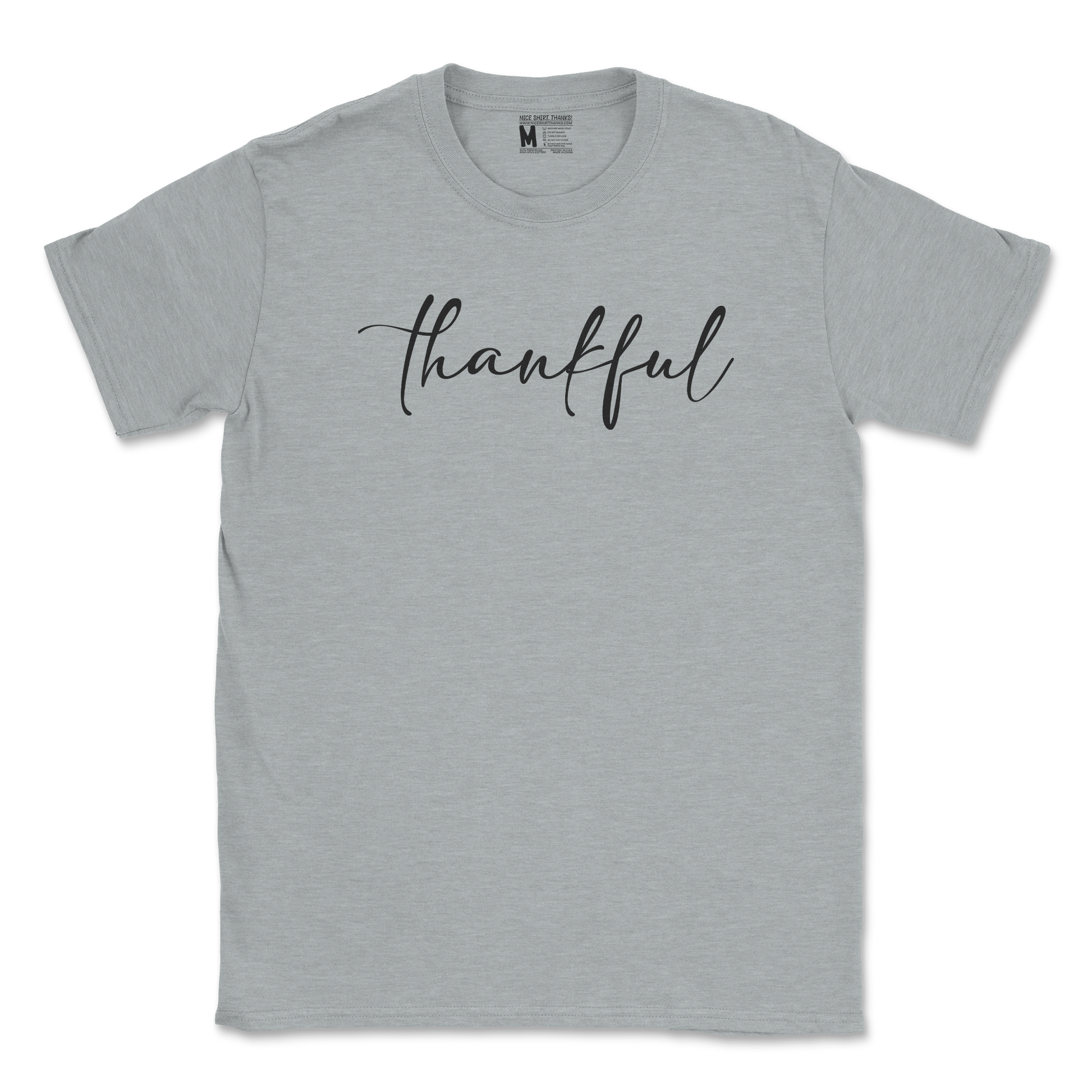 Gildan SoftStyle T-Shirt Thankful  in Sport-Grey