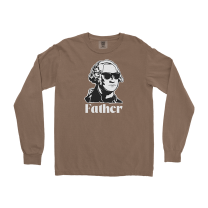 Comfort Colors Long Sleeve Father  in Espresso