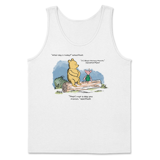 The Nice Shirt Tank Top Winnie the Pooh  in White