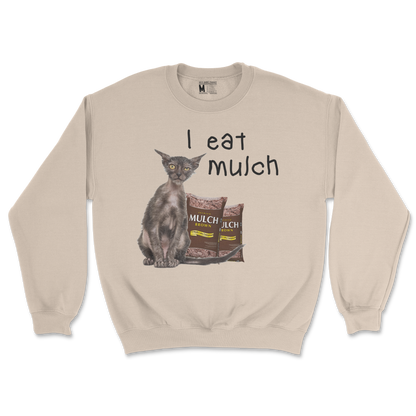 Gildan SoftStyle Crew Neck I Eat Mulch in Sand