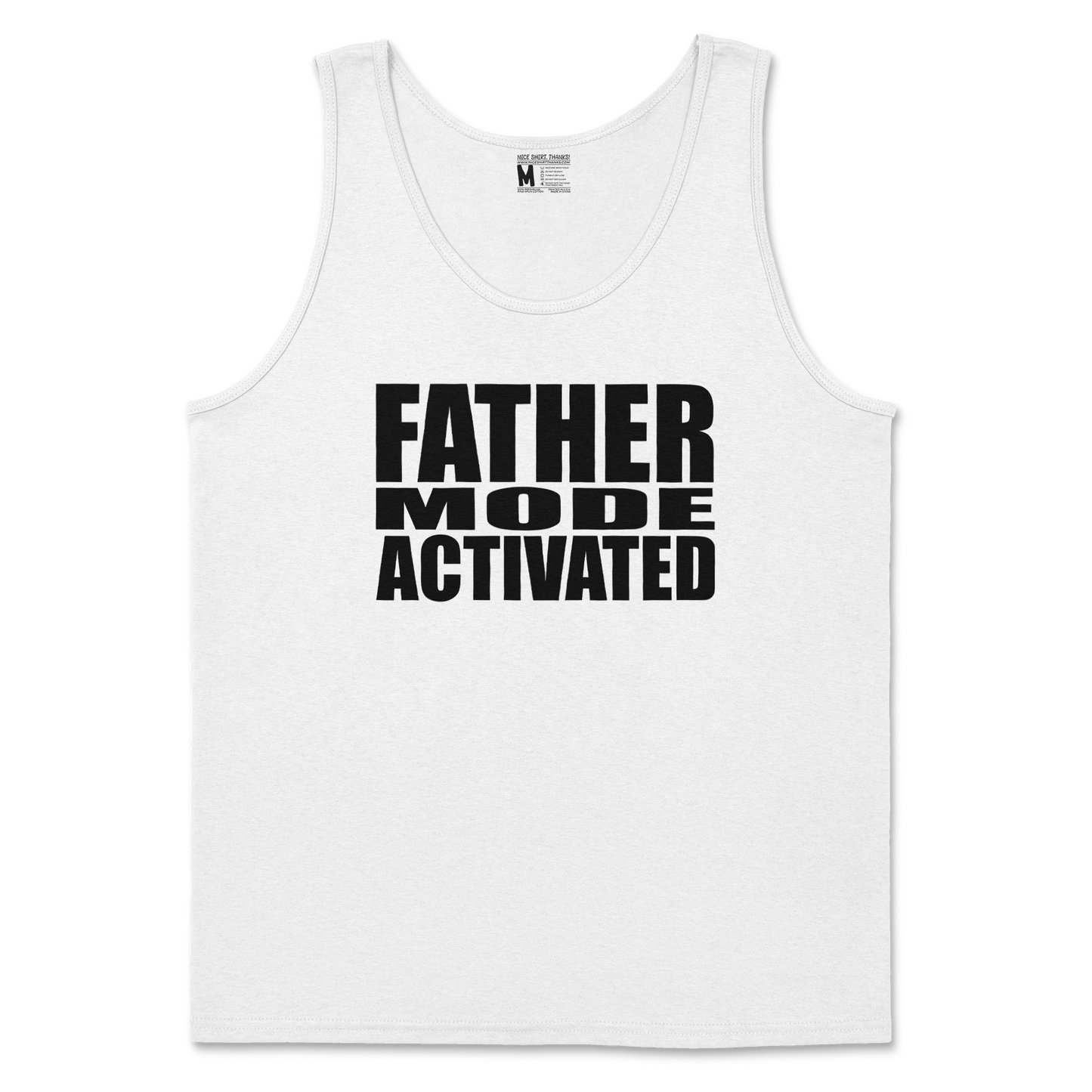 Gildan SoftStyle Tank Top Father Mode Activated in White