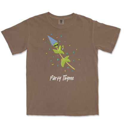 Comfort Colors T-Shirt Party Thyme in Espresso