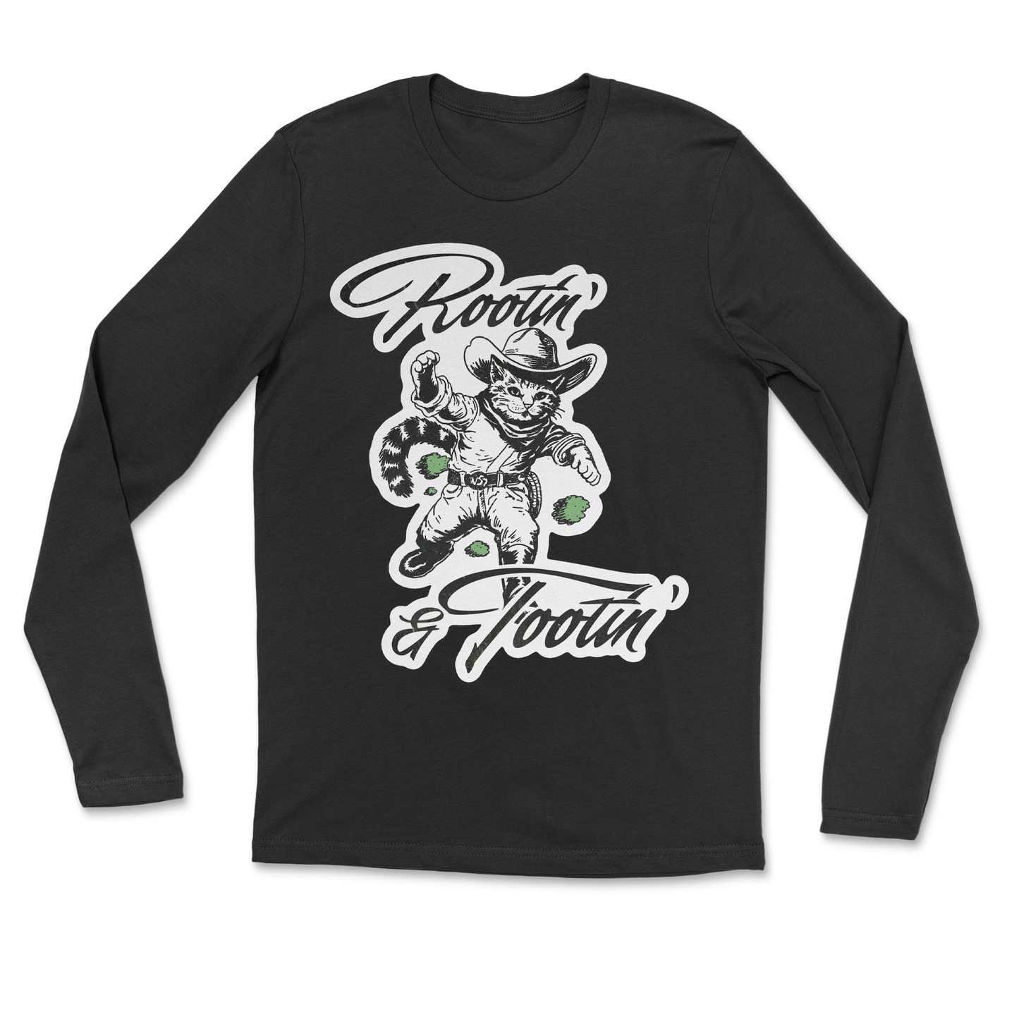 The Nice Shirt Long Sleeve Rootin Tootin  in Black