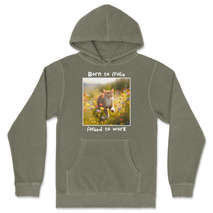 Independent Clothing Co. Hoodie Born to Frolic  in Olive