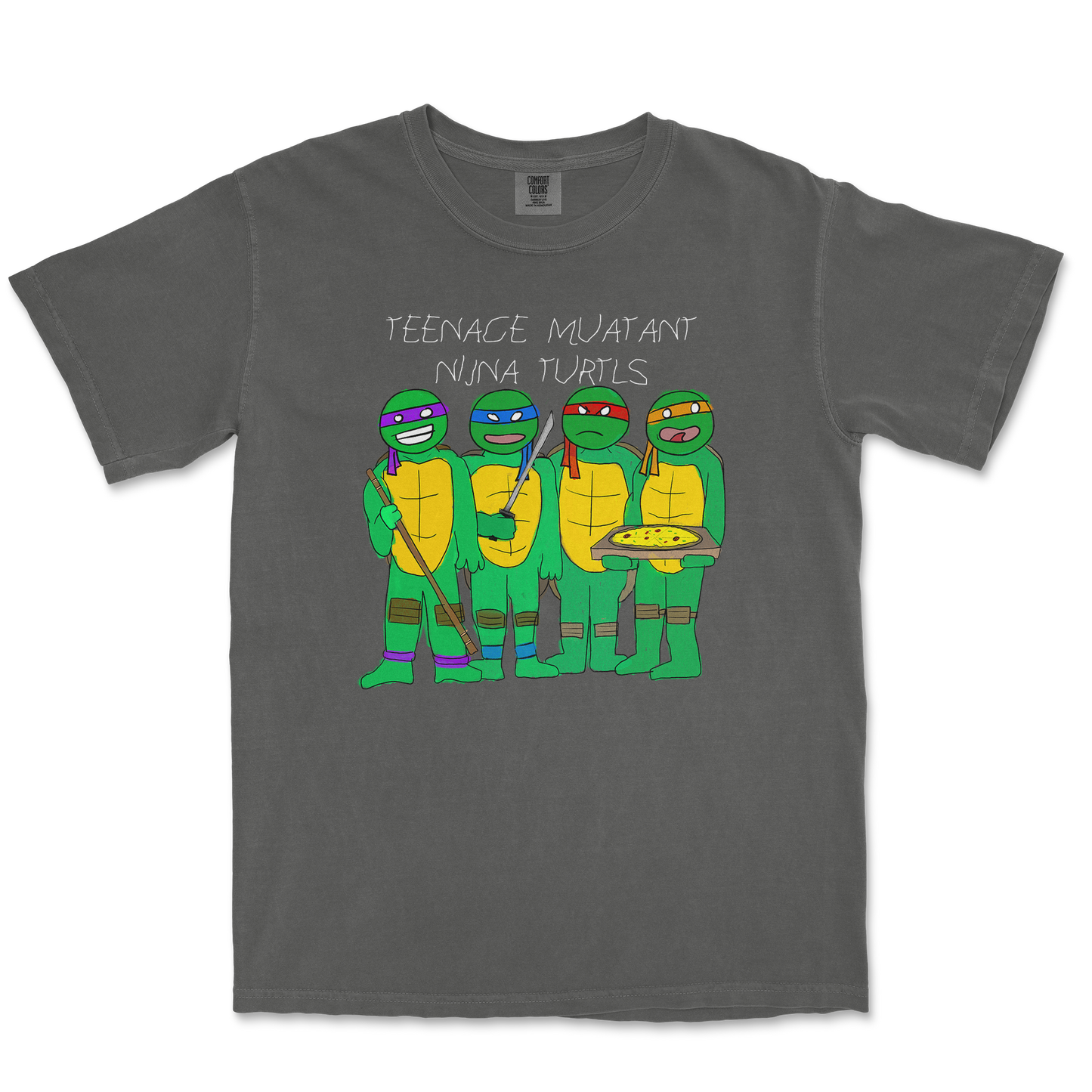 Comfort Colors T-Shirt Ninja Turtles in Pepper