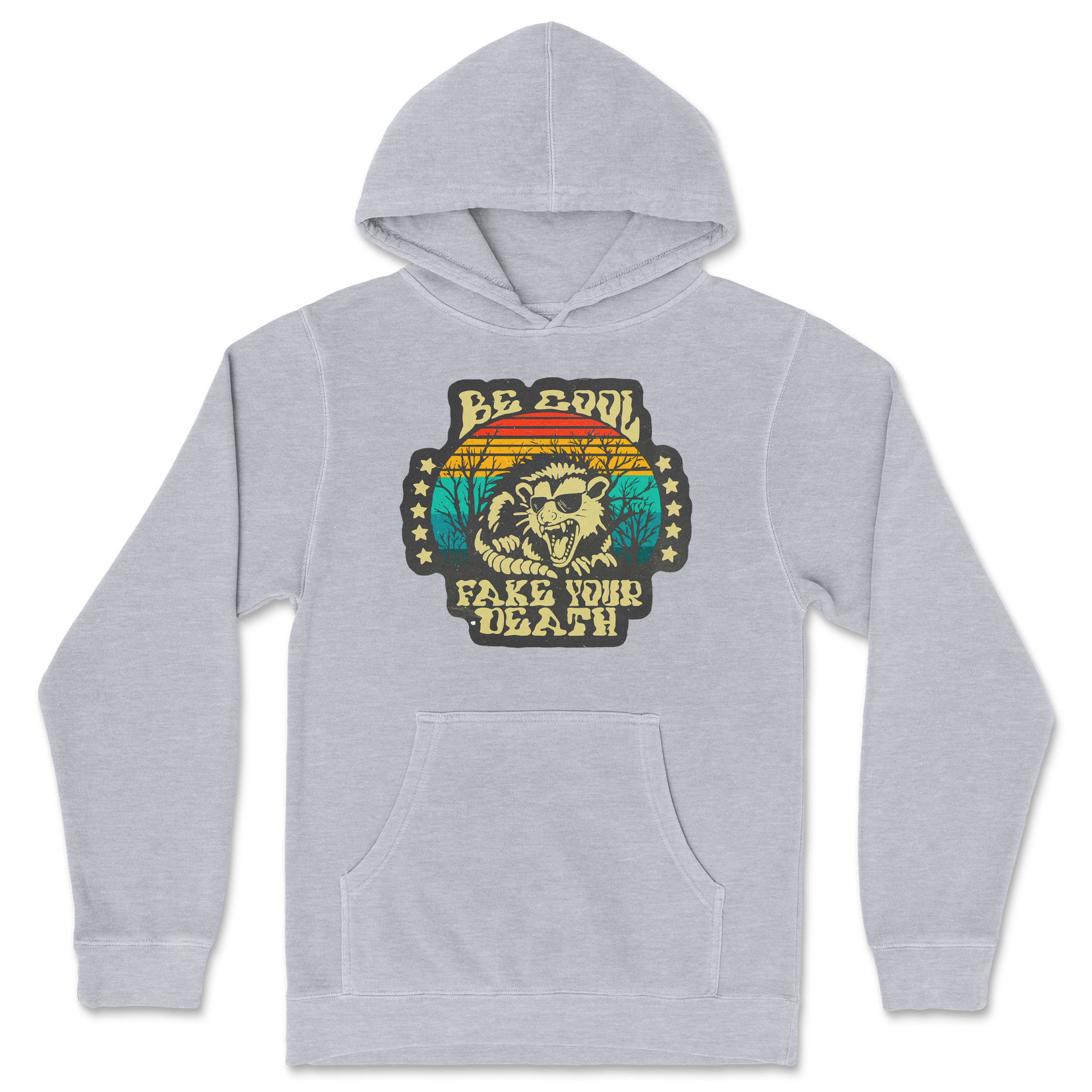 Independent Clothing Co. Hoodie Fake Your Death in Grey Heather