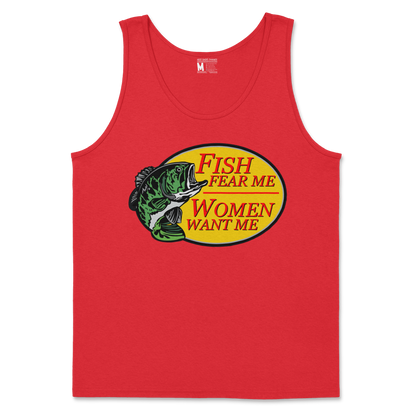 Gildan SoftStyle Tank Top For The Fishermen in Red