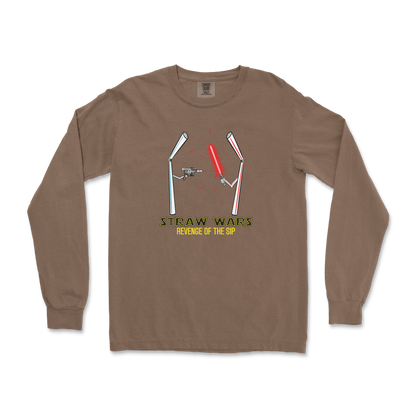 Comfort Colors Long Sleeve Straw Wars in Espresso