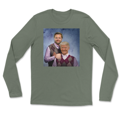 The Nice Shirt Long Sleeve Step Brothers  in Military-Green