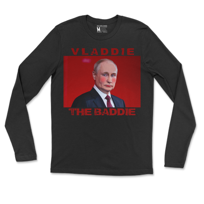 Gildan SoftStyle Long Sleeve Vladdie The Baddie in Black