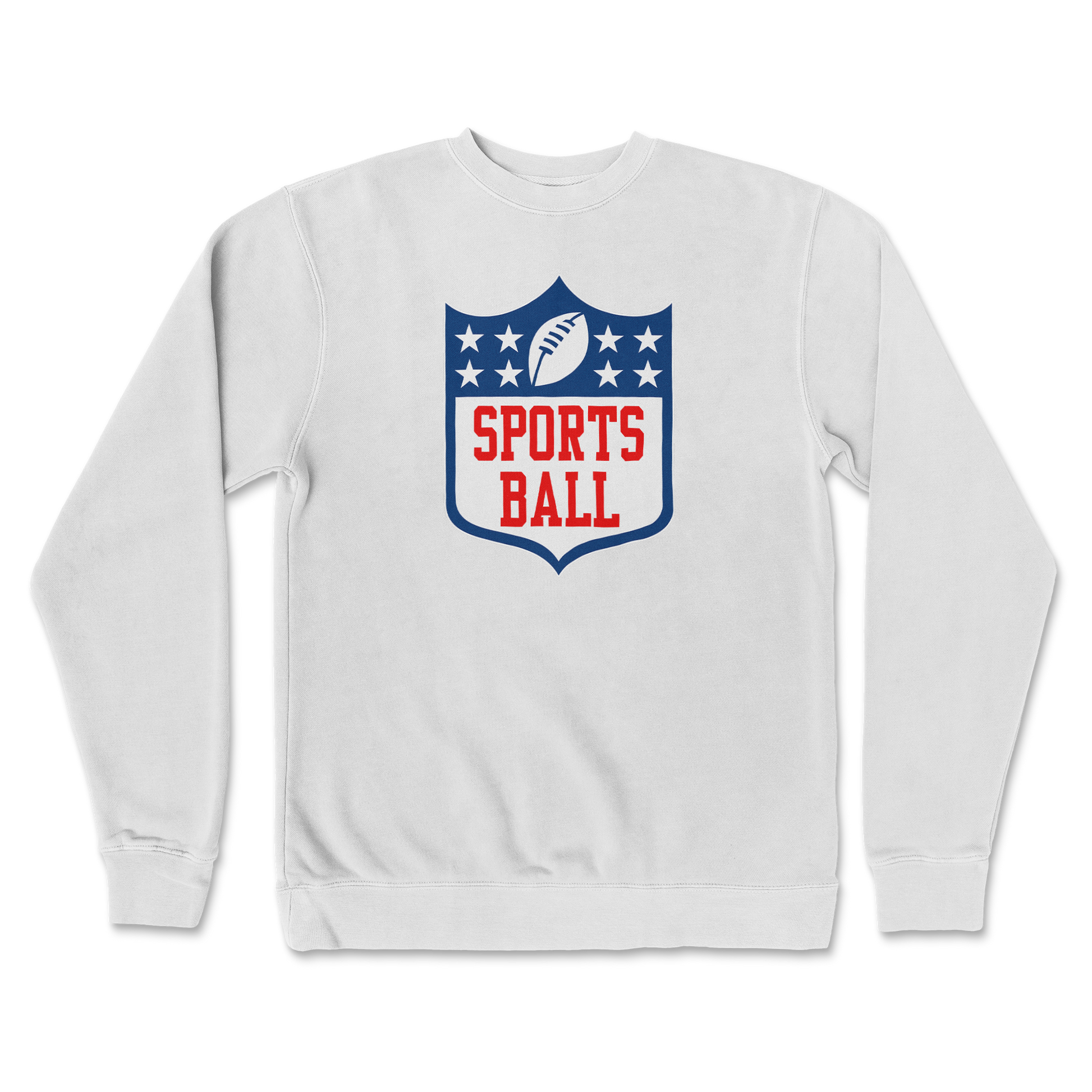 Independent Clothing Co. Crew Neck Sports Ball in White