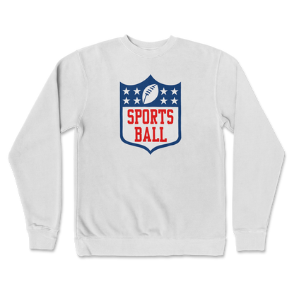 Independent Clothing Co. Crew Neck Sports Ball in White