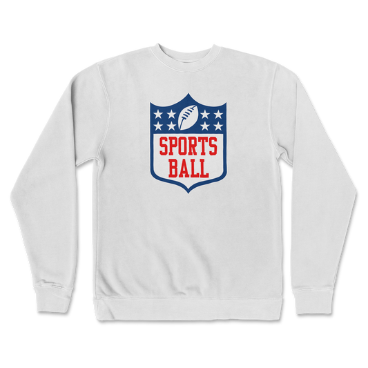 Independent Clothing Co. Crew Neck Sports Ball in White