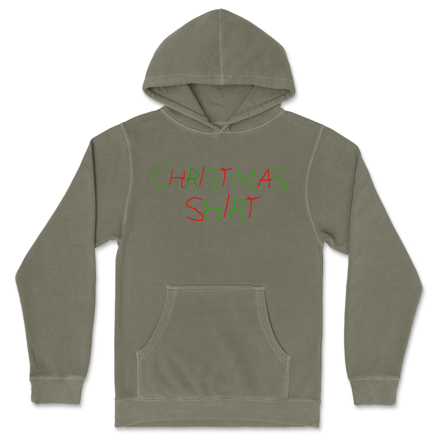 Independent Clothing Co. Hoodie Christmas Shirt in Olive