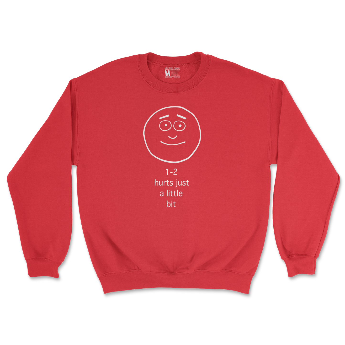 Gildan SoftStyle Crew Neck Hurts A Little Bit in Red