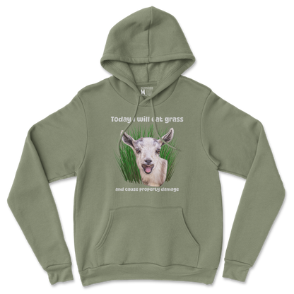 Gildan SoftStyle Hoodie Crazy Goat  in Military-Green