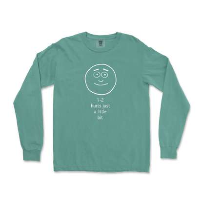 Comfort Colors Long Sleeve Hurts A Little Bit in LightGreen