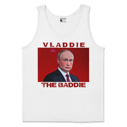 Gildan SoftStyle Tank Top Vladdie The Baddie in White