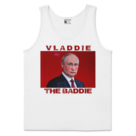 Gildan SoftStyle Tank Top Vladdie The Baddie in White