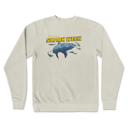 Independent Clothing Co. Crew Neck Shark Week in Bone