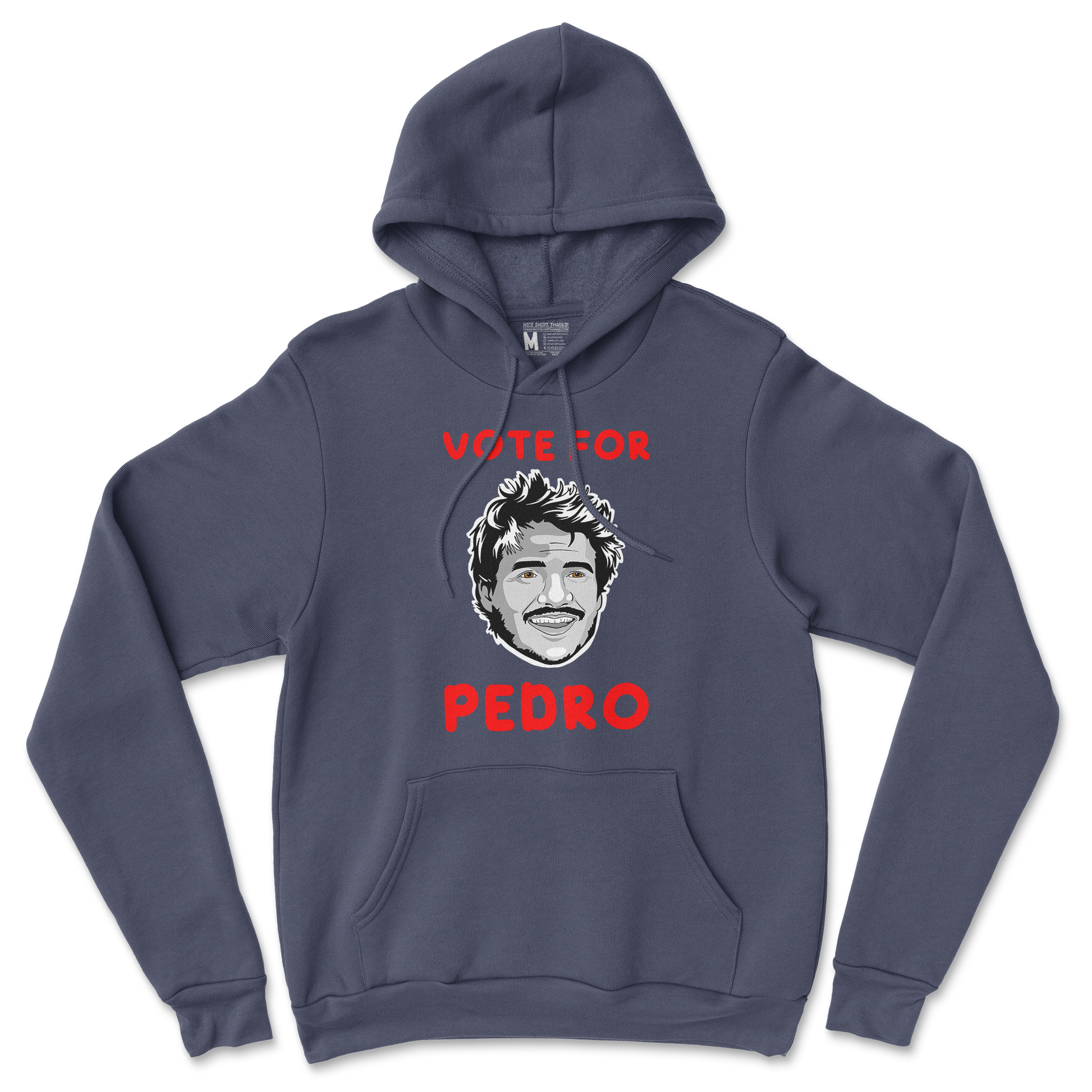 Gildan SoftStyle Hoodie Vote For Pedro in Navy