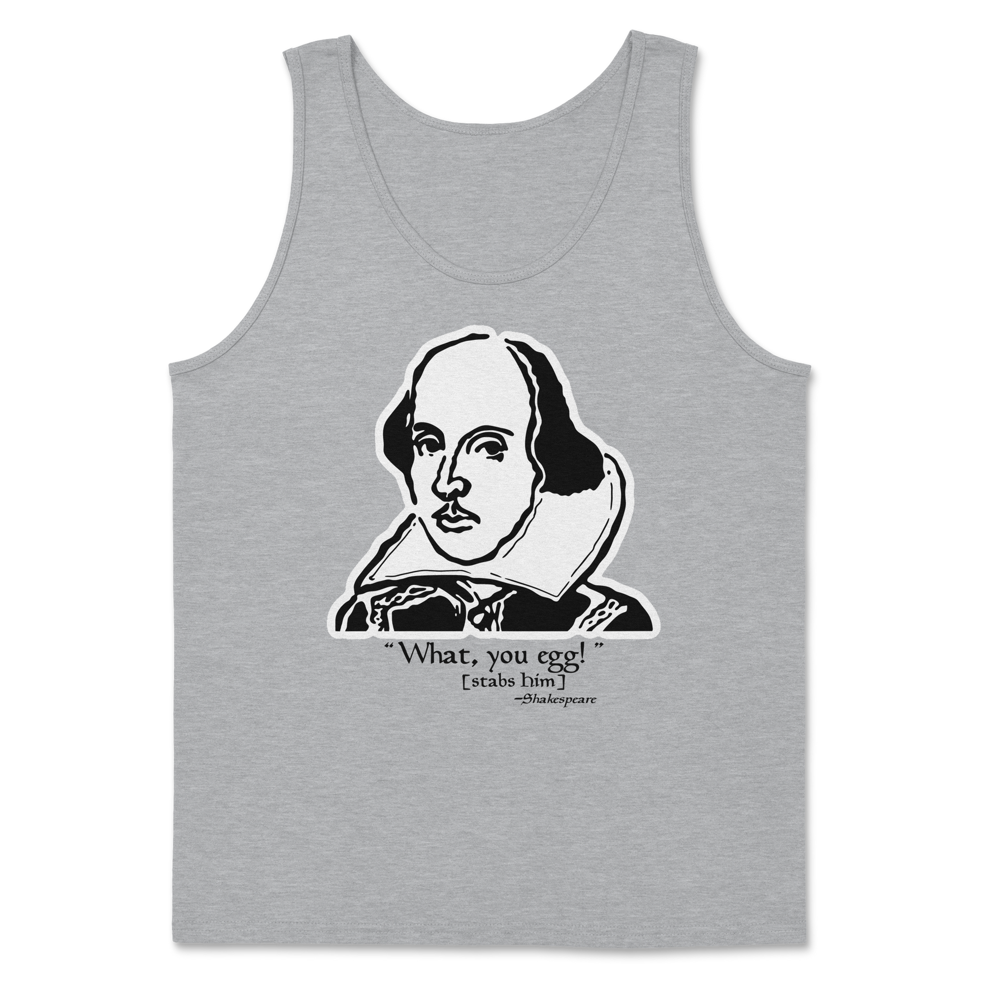 The Nice Shirt Tank Top Shakespeare Quote  in Sports-Grey