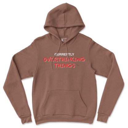 Gildan SoftStyle Hoodie For Our Lil Overthinker in Cocoa