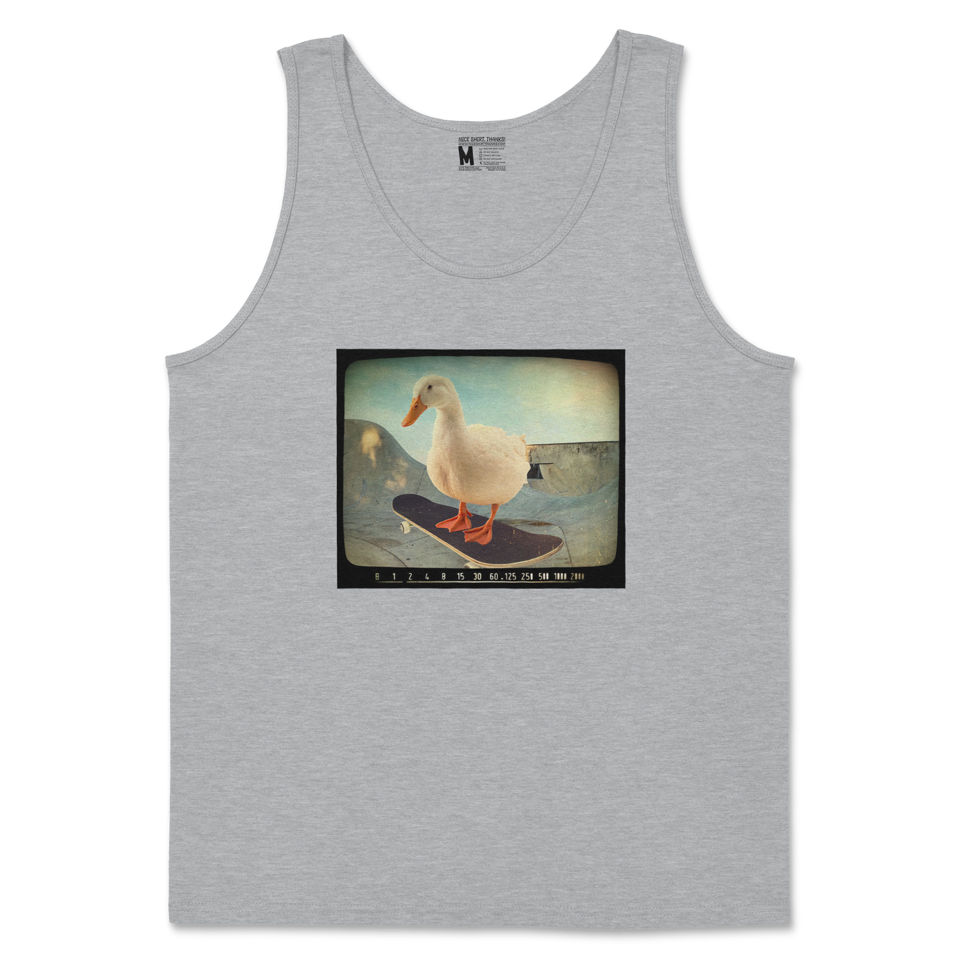 Gildan SoftStyle Tank Top Do A Flip in Sports Grey