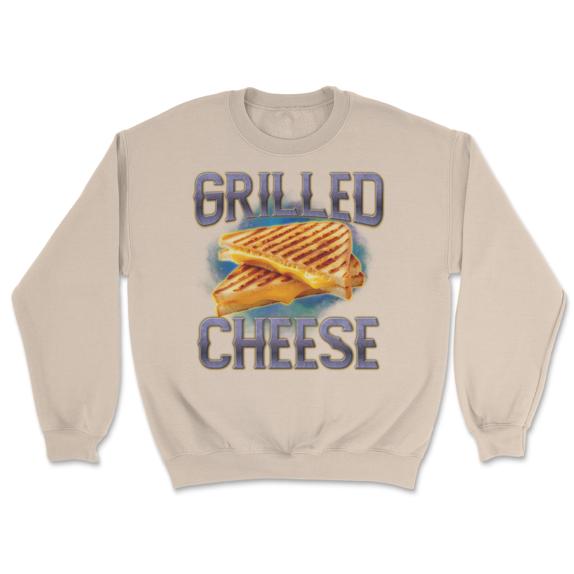 The Nice Shirt Crew Neck Grilled Cheese  in Sand