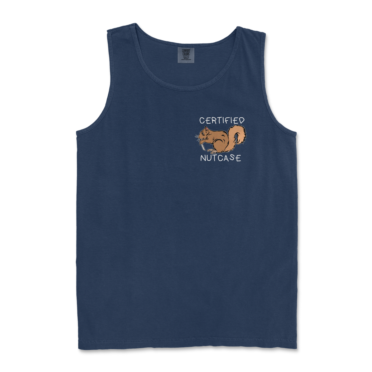 Comfort Colors Tank Top Nutcase  in True-Navy