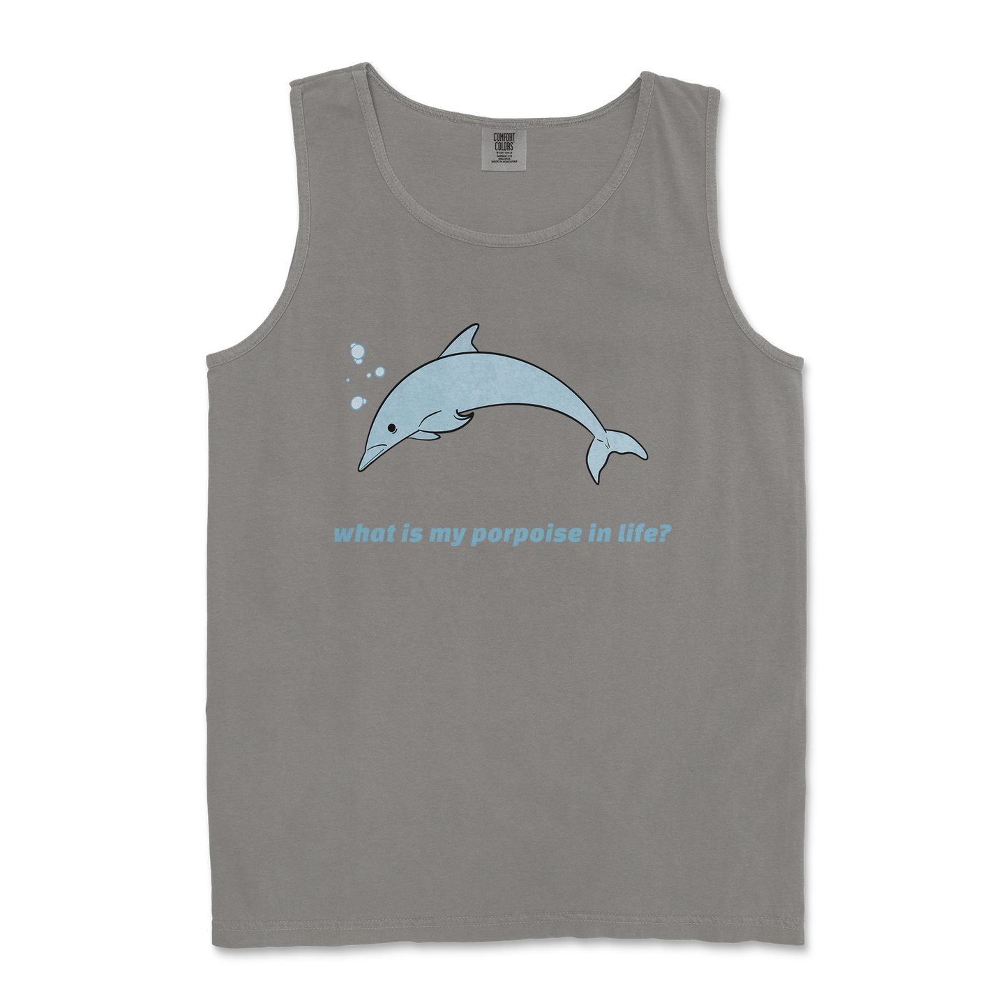 Comfort Colors Tank Top Porpoise in Grey