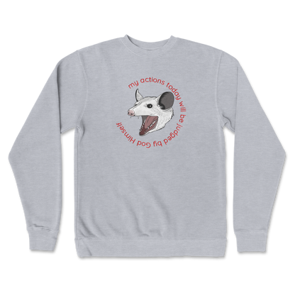 Independent Clothing Co. Crew Neck Judged By God in GreyHeather