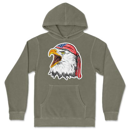 Independent Clothing Co. Hoodie Freedom Eagle in Olive