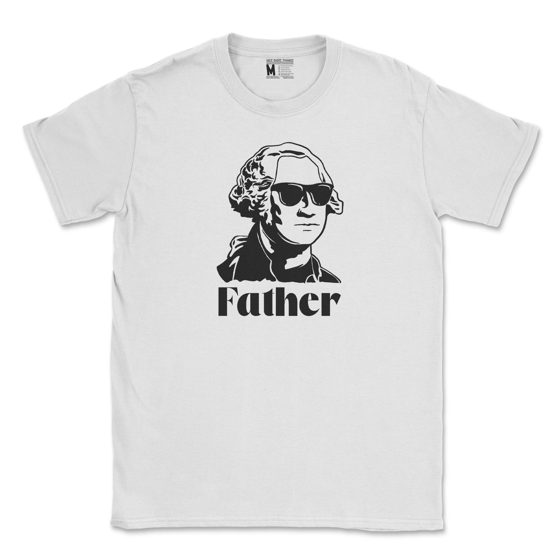 Gildan SoftStyle T-Shirt Father  in White