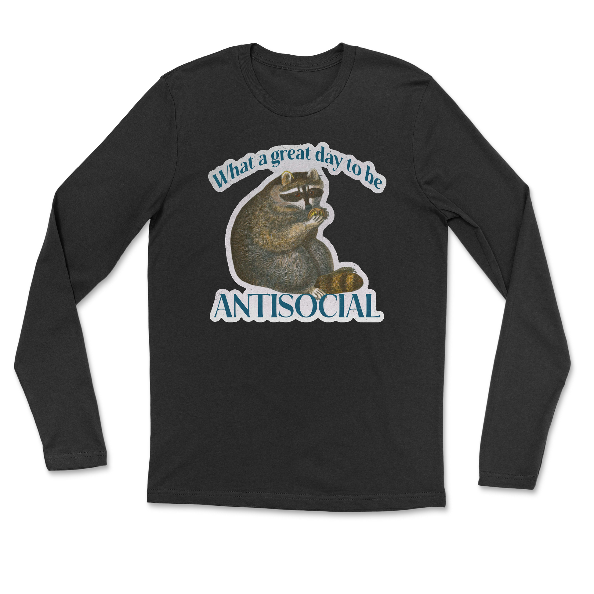 Heavy Blend Long Sleeve Antisocial in Black