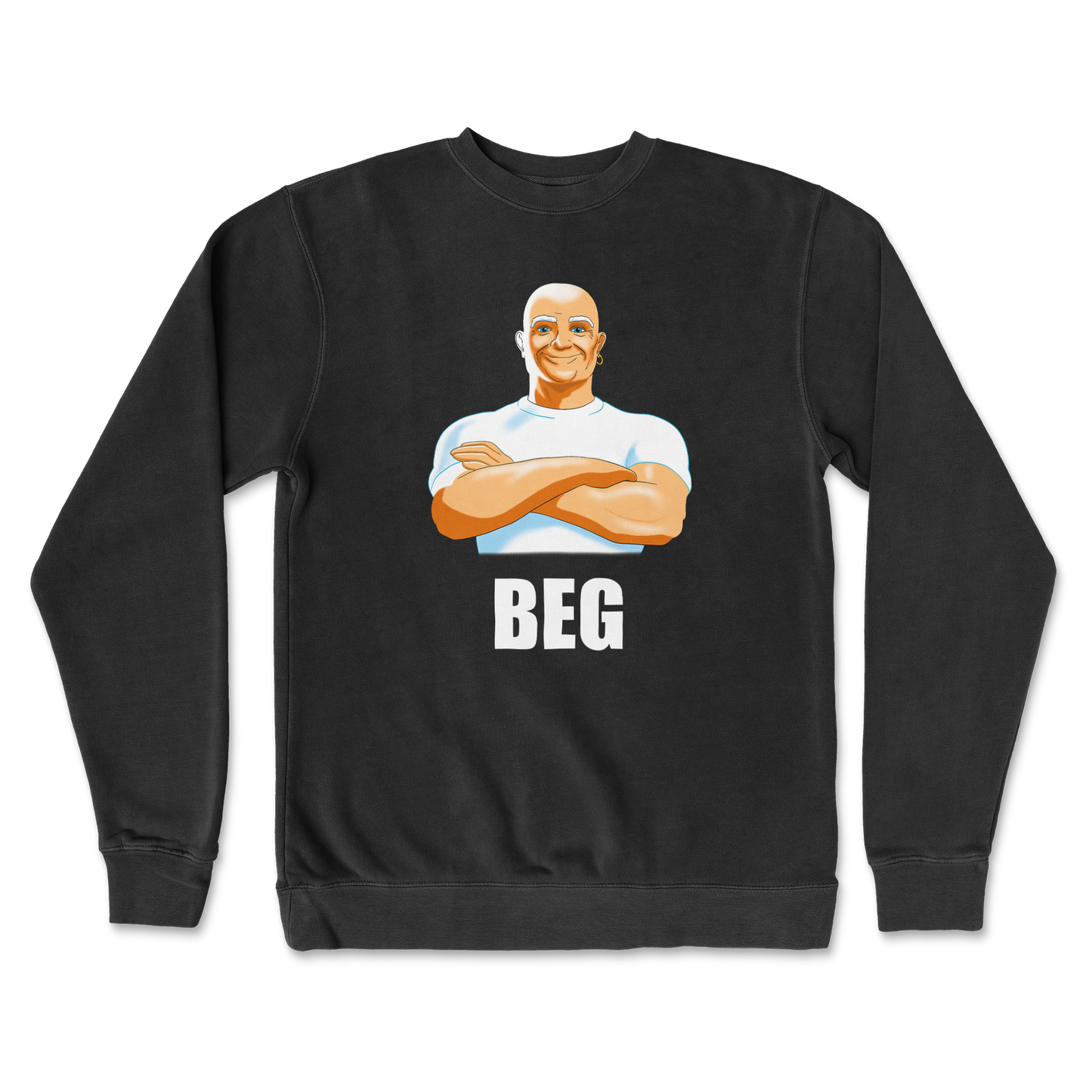 Independent Clothing Co. Crew Neck Beg in Black