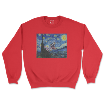 Gildan SoftStyle Crew Neck Van Gogh but Cooler in Red