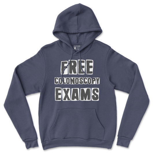 Gildan SoftStyle Hoodie Free Colonoscopy Exams in Navy