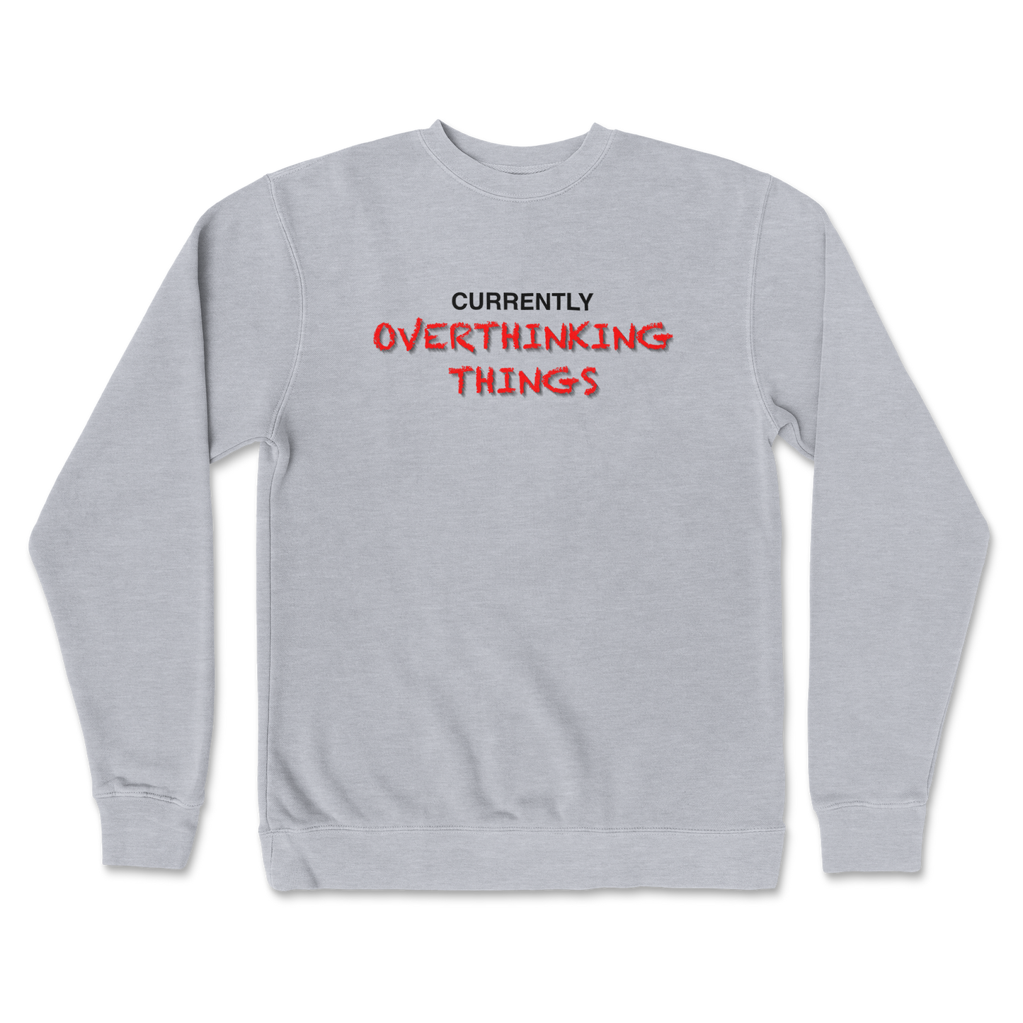 Independent Clothing Co. Crew Neck For Our Lil Overthinker in GreyHeather