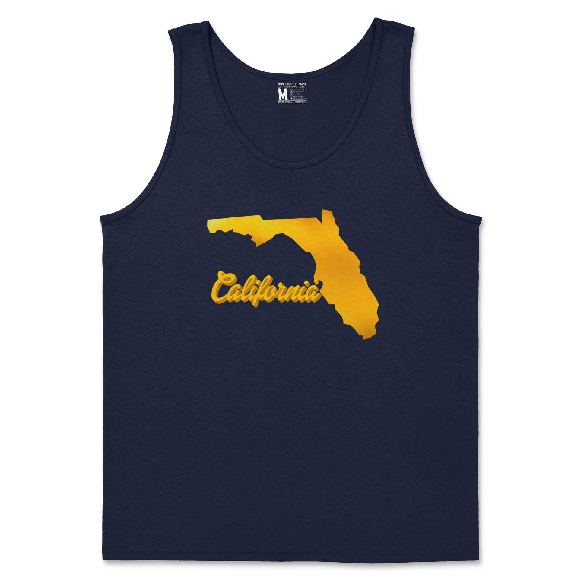 Gildan SoftStyle Tank Top California in Navy