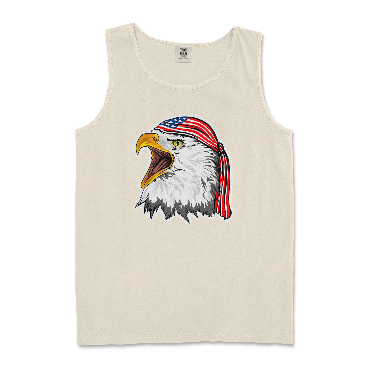 Comfort Colors Tank Top Freedom Eagle in Ivory