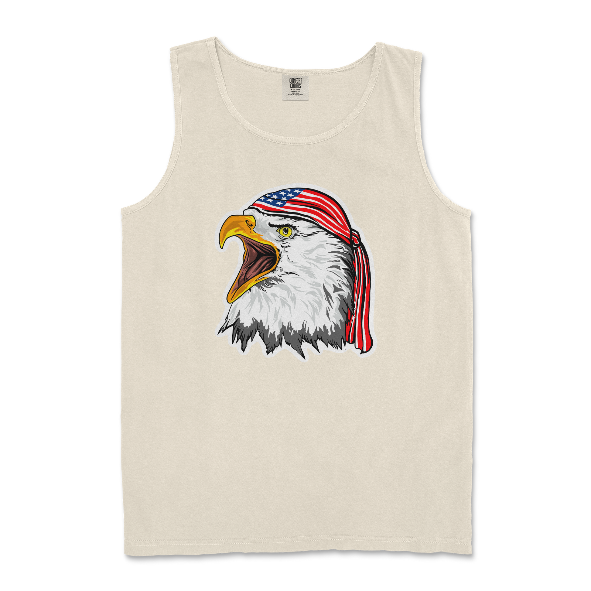 Comfort Colors Tank Top Freedom Eagle in Ivory