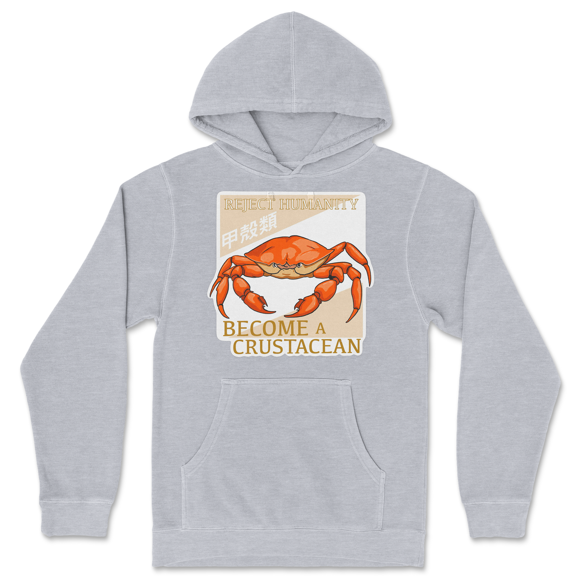 Independent Clothing Co. Hoodie Embrace the Crab in Grey Heather