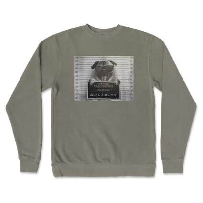 Independent Clothing Co. Crew Neck Naughty Pug in Army