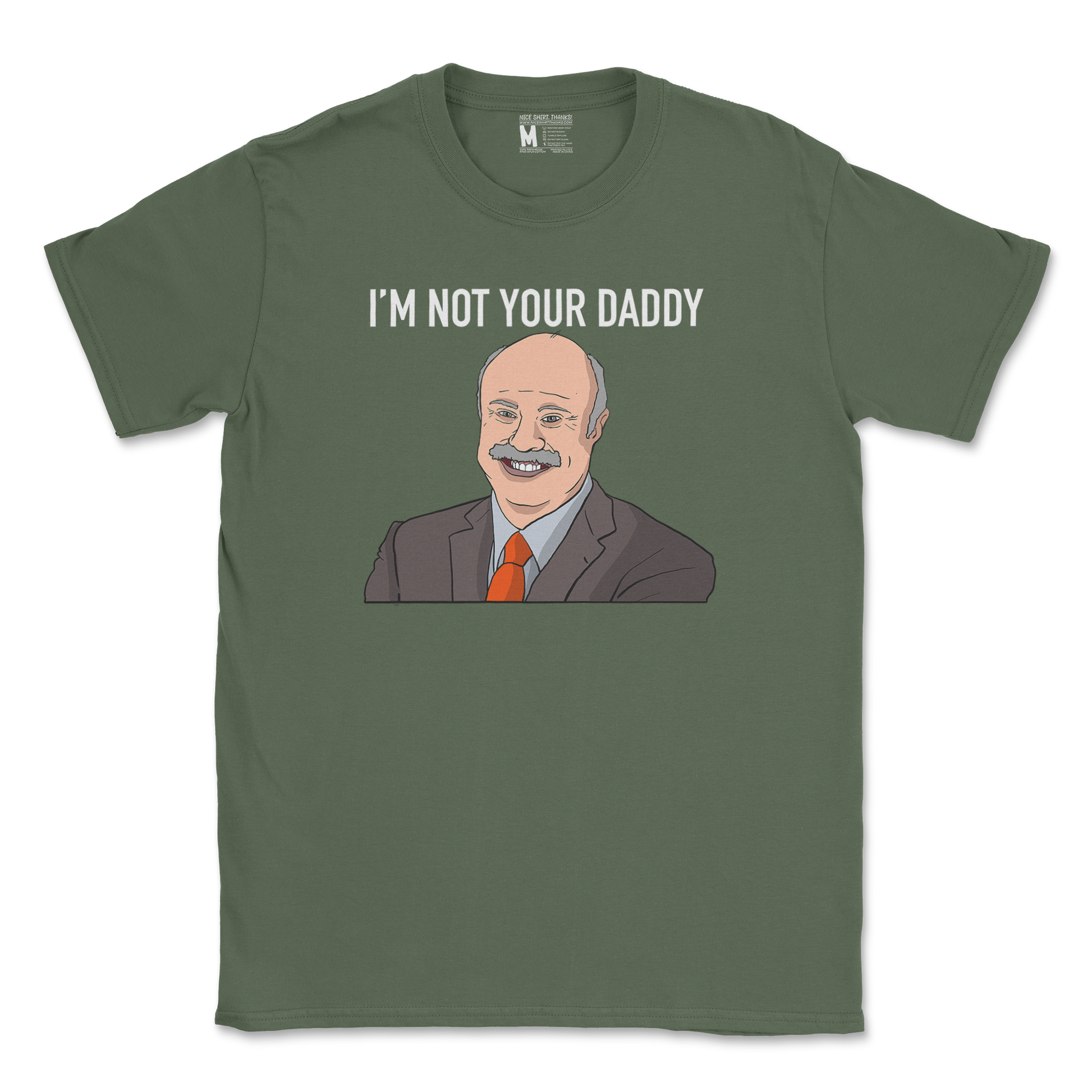 Gildan SoftStyle T-Shirt Daddy Phil in Military Green