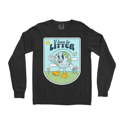 Comfort Colors Long Sleeve Earth Day in Black