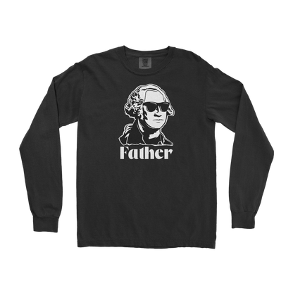 Comfort Colors Long Sleeve Father  in Black