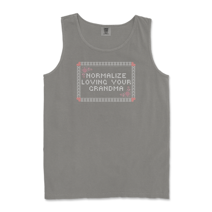 Comfort Colors Tank Top Cross Stitch in Grey