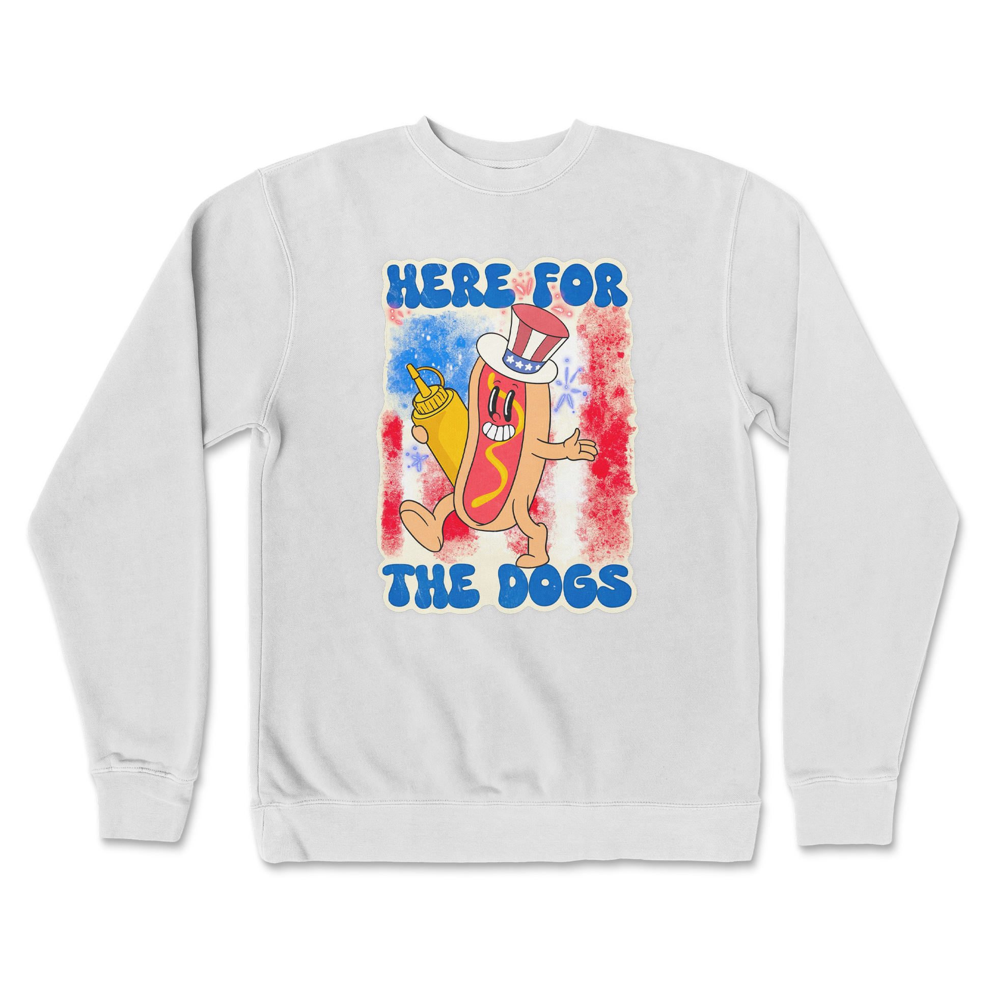 Independent Clothing Co. Crew Neck Hot Dog in White